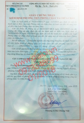 Kiểm định kính chống cháy 2018
