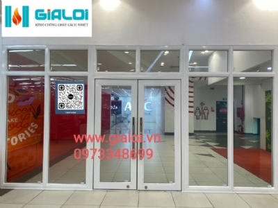 Cửa kính chống cháy EI 60 phút